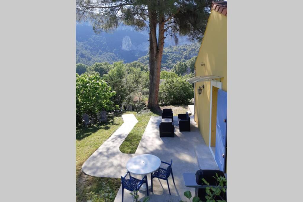 Vue Panoramique Sur Le Chateau,Montagne Et Grottes Fontaine-de-Vaucluse Bagian luar foto
