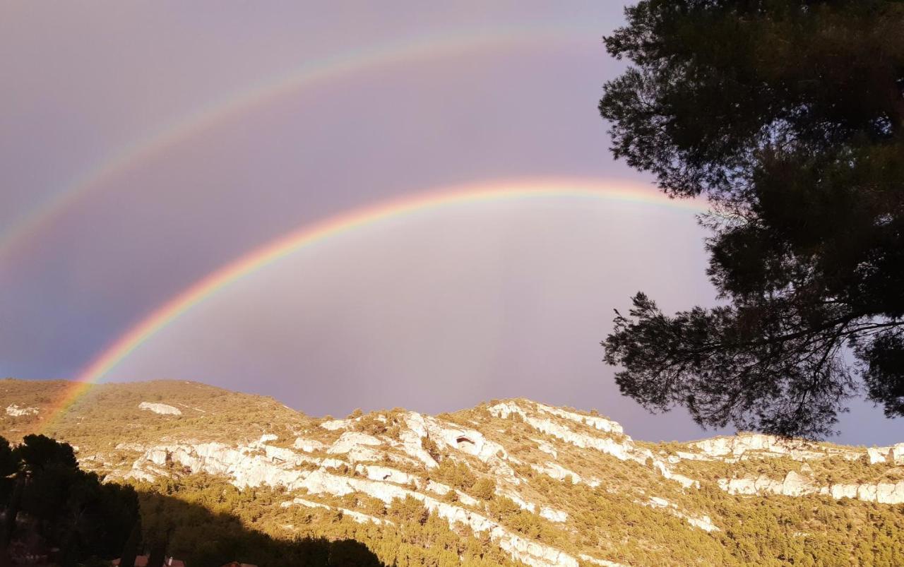 Vue Panoramique Sur Le Chateau,Montagne Et Grottes Fontaine-de-Vaucluse Bagian luar foto